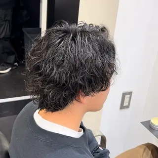 ミディアム パーマ メンズ 👹メンズ鬼特化 /赤池琉👹のヘアスタイル