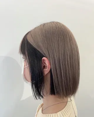 ミディアム 🎀艶ブリーチカラー 🎀Fan.🎀秋山のヘアスタイル