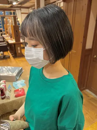 ショート カラー パーマ Artist 藤﨑紘成のヘアスタイル