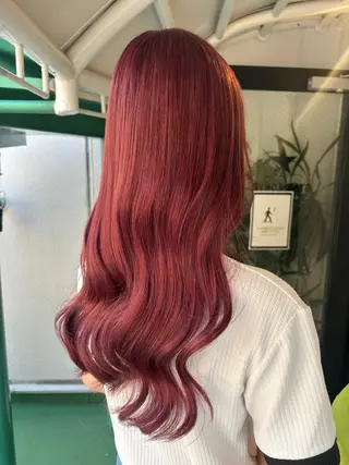 ロング カラー ダブルカラー/ギャル 韓国ヘア/梨緒💜のヘアスタイル