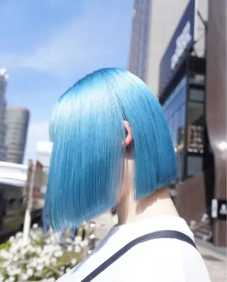 ショート カラー ヘアアレンジ メンズ キッズ 🦠デザインカラー/ 魚瀬あおい🦠のヘアスタイル