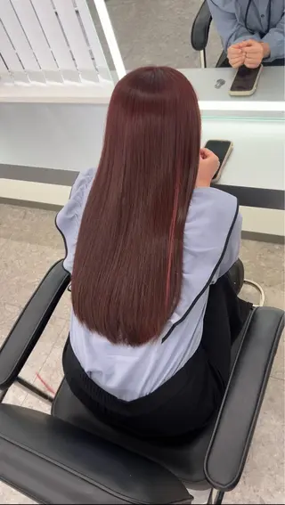 ロング カラー 髪質改善ストレート Kantaのヘアスタイル