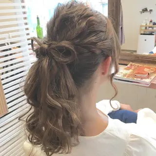 ヘアアレンジ ショート、ボブ シマダマサトのヘアスタイル