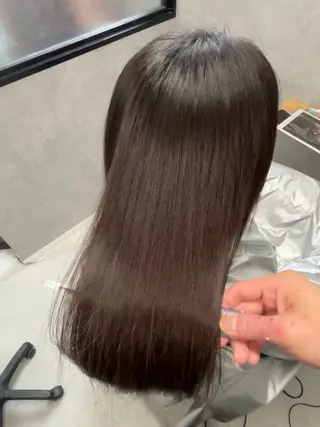 セミロング 透明感カラー特化/ 顔まわり特化/辻部のヘアスタイル