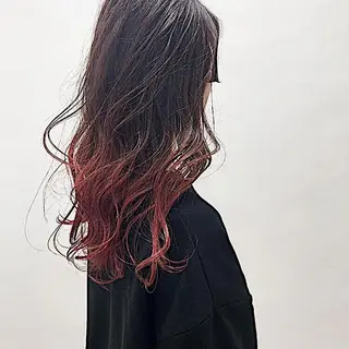 ロング カラー ハイトーン/レイヤー /ウルフ⭐️永田⭐️のヘアスタイル