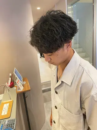 ショート パーマ メンズ MAQUM所属・【メンズ特化】渡部 京弘/パーマのヘアスタイル