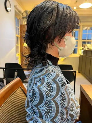 ミディアム パーマ NOUN所属・eri kinjoのヘアスタイル