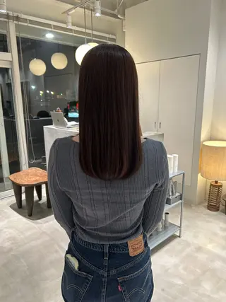 セミロング カラー 篠原 若奈のヘアスタイル