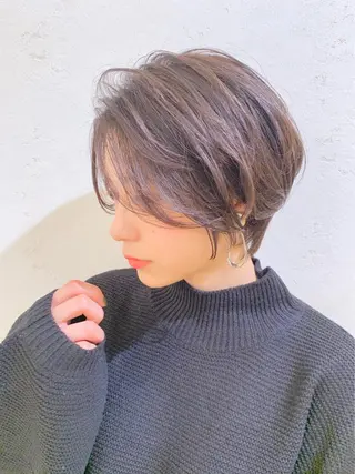 ショート カラー 仙台Ｉ韓国レイヤー Ｉ髪質改善Ｉ伊藤拓海のヘアスタイル