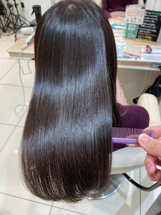 ロング 縮毛矯正、髪質改善／ 松田 龍之介のヘアスタイル