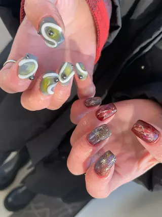 ミディアム m kaori𓃟のネイルデザイン