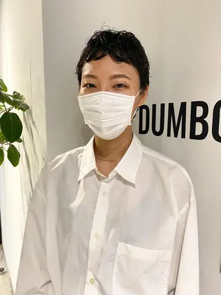 ショート カラー パーマ ヘアアレンジ メンズ キッズ ネイル マツエク・マツパ パーマスタイル🔅 sayacaのヘアスタイル