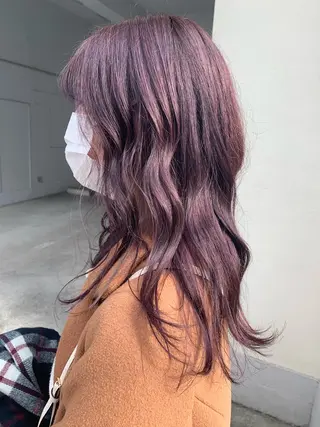 セミロング カラー イワタ マハ/ minim hairのヘアスタイル