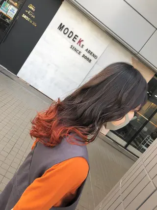 セミロング カラー SHAFT Ieiriのヘアスタイル