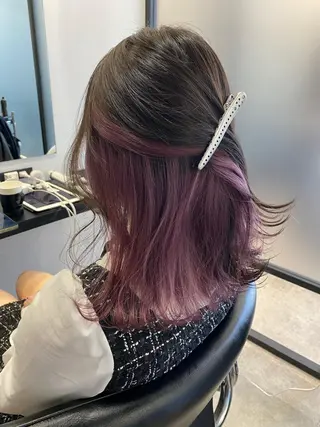 ミディアム カラー 【艶髪×韓国風】 毛流れ職人 RYOのヘアスタイル