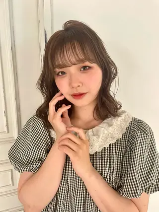 セミロング カラー ユウナ🎀レイヤー/ 暖色カラーのヘアスタイル