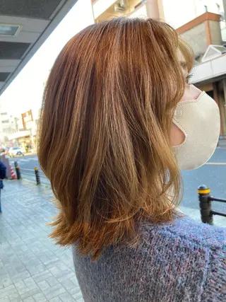 ミディアム aile上大岡所属・mika 🌼のヘアスタイル