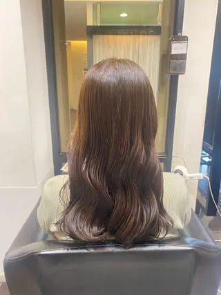 セミロング カラー 福原 未来のヘアスタイル
