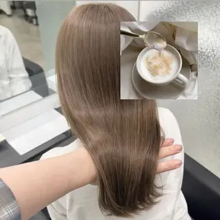 ロング カラー 《ブリーチ/赤み消し /髪質改善》若松良樹のヘアスタイル