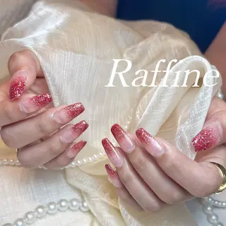 ネイル RAFFINE 月🦋🩵のネイルデザイン