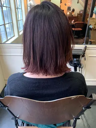 ミディアム カラー ヘアアレンジ ミニボブ/ブリーチ 🌈MISATOのヘアスタイル