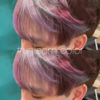 ミディアム 心斎橋メンズパーマ/ シャドウ/山下拓実のヘアスタイル