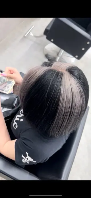 カラー GiseL さあや博多ハイトーンのヘアスタイル