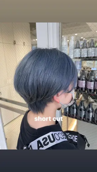 ショート miko🪽地毛風/ ハイトーン/レイヤーのヘアスタイル