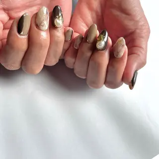 ミディアム ネイル Gemini. 【ジェミニ】のネイルデザイン