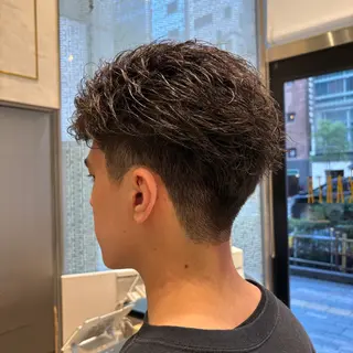 メンズ 李 文のヘアスタイル