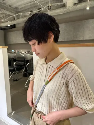 ショート パーマ 渚音 nanoのヘアスタイル