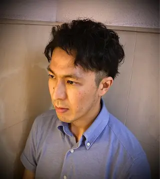 ミディアム パーマ 横浜 カット全般 大槻のヘアスタイル