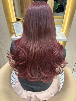 ロング カラー あかね☆ヘアアレンジ /ボブ/縮毛矯正のヘアスタイル