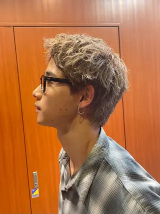 ショート カラー パーマ 🔱メンズパーマ特化 🔱山下和輝のヘアスタイル