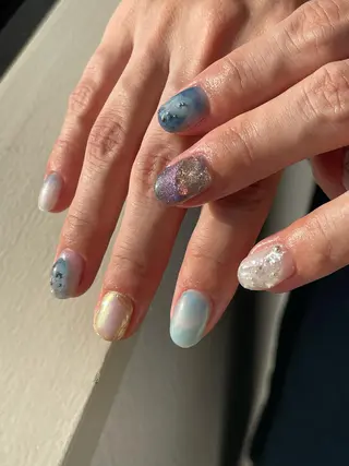 ショート m kaori𓃟のネイルデザイン