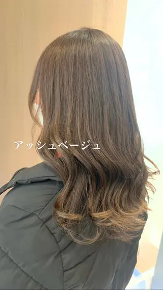 セミロング カラー 似合わせカラー/艶 髪質改善/ヨシザキのヘアスタイル