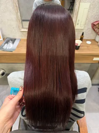 ロング カラー ツヤちゅるカラー✮ すずなのヘアスタイル