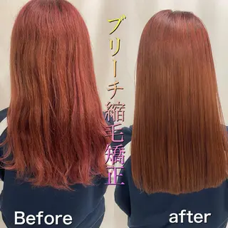 ロング パーマ 髪質改善/縮毛矯正 /ブリーチ矯正/岡部のヘアスタイル
