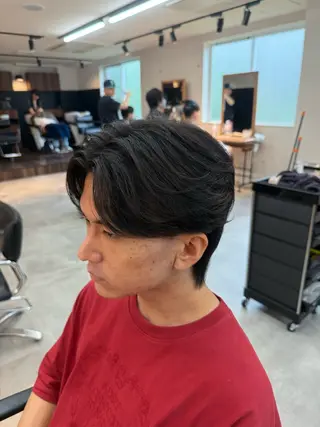 ショート パーマ メンズ 垢抜けへの近道✂️ メンズ縮毛矯正/齊藤のヘアスタイル