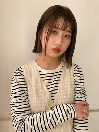 ショート saya/似合わせ /透明感カラーのヘアスタイル