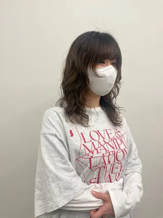 ロング パーマ kana/ ブリーチ/暖色のヘアスタイル