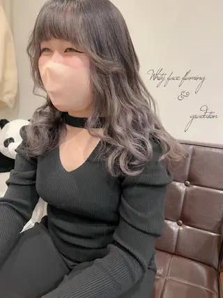 セミロング カラー カラーパティシエ facce🌼ikoのヘアスタイル