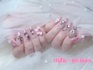 セミロング りぼん Re:Bonrのネイルデザイン