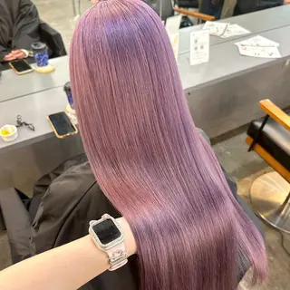 ロング カラー ブリーチ/ハイトーン ボブ🐥HIYORIのヘアスタイル