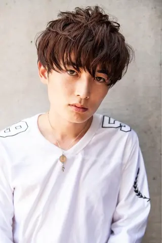 ショート カラー パーマ ヘアアレンジ メンズ キッズ ネイル マツエク・マツパ 韓国ヘア🫧 KAZUTOのヘアスタイル