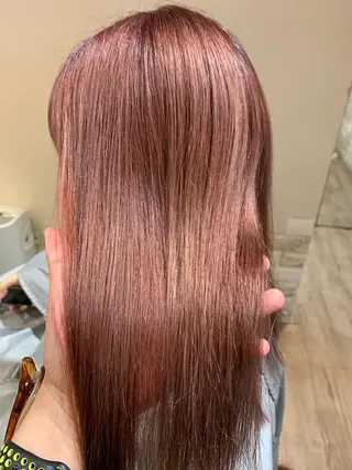 セミロング カラー 大久保 隆蔵のヘアスタイル