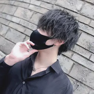 ショート カラー パーマ メンズ ［銀座］淡色 ラベンダー🫧大村のヘアスタイル