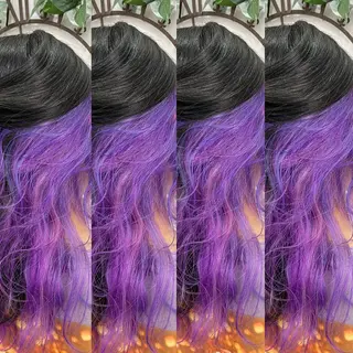 セミロング ハイトーン💫 エクステ💫maiのヘアスタイル