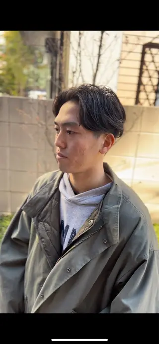 ショート パーマ 西川 凜のヘアスタイル