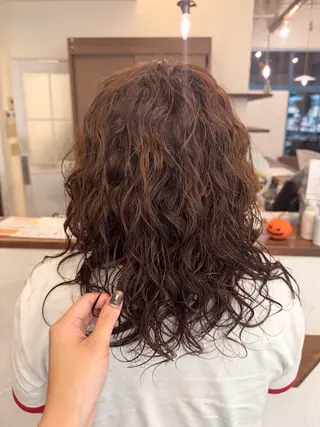 ミディアム パーマ hair musee所属・musée 柱店のヘアスタイル